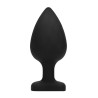 Ouch! Plug Bijou Anal silicone Heart Noir 8 x 4 cm